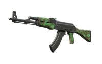Souvenir AK-47 | Green Laminate (Field-Tested) Souvenir AK-47 — CS2 skin in the Springtrap case on DuckSkins
