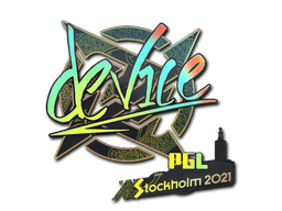 Produto Sticker | device (Holo) | Stockholm 2021