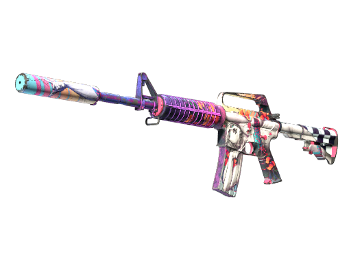 M4A1-S | Vaporwave (Bem Desgastada)
