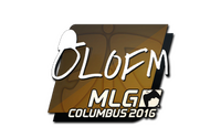 Sticker | olofmeister | MLG Columbus 2016 Sticker — CS2 skin in the Bon Bon case on DuckSkins