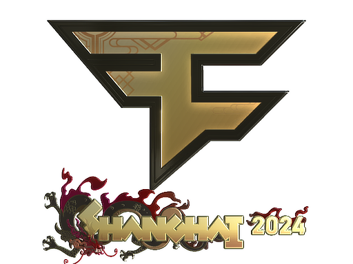 Produto Sticker | FaZe Clan (Gold) | Shanghai 2024