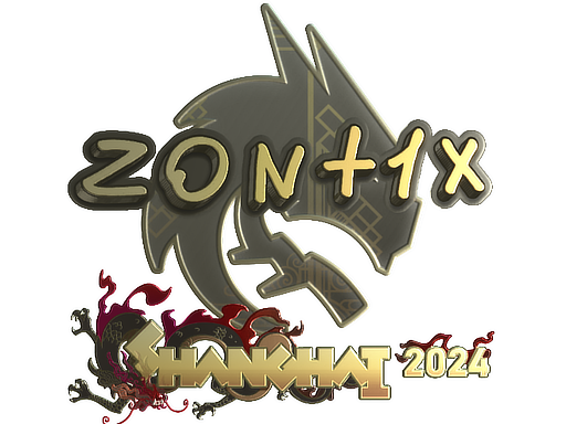 Produto Sticker | zont1x (Gold) | Shanghai 2024