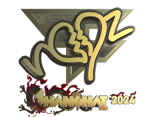 Produto Sticker | ropz (Gold) | Shanghai 2024