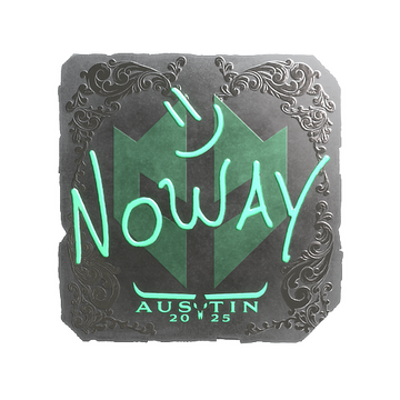 Sticker | noway (Foil) | Austin 2025