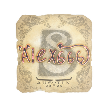 Sticker | alex666 | Austin 2025