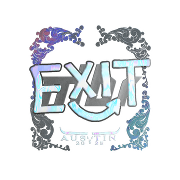 Sticker | exit (Holo) | Austin 2025