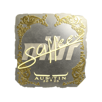 Sticker | saffee (Gold) | Austin 2025