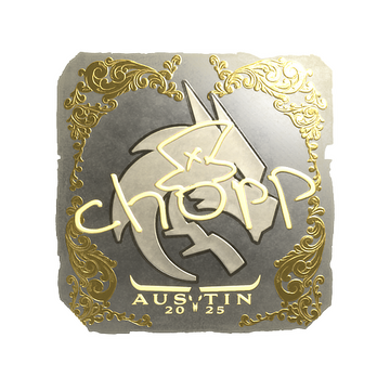 Sticker | chopper (Gold) | Austin 2025