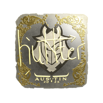 Sticker | huNter- (Gold) | Austin 2025