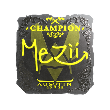 Sticker | mezii (Foil, Champion) | Austin 2025