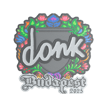 Sticker | donk (Embroidered) | Budapest 2025
