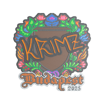 Sticker | KRIMZ (Embroidered) | Budapest 2025