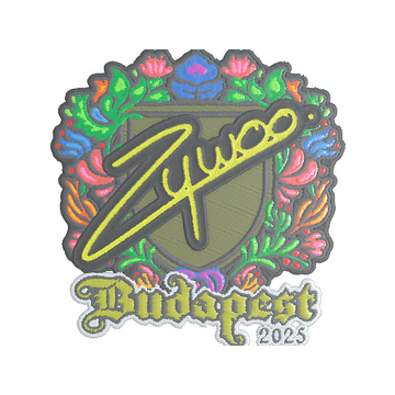 Sticker | ZywOo (Embroidered) | Budapest 2025