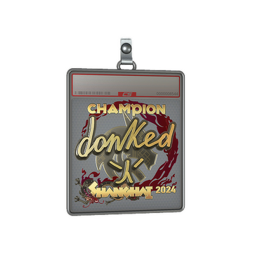 Sticker Slab | donk (Gold, Champion) | Shanghai 2024