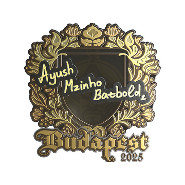 Sticker | mzinho (Gold) | Budapest 2025