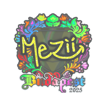 Sticker | mezii (Holo) | Budapest 2025