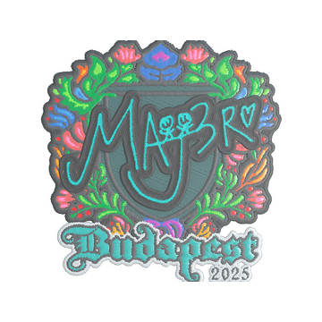Sticker | MAJ3R (Embroidered) | Budapest 2025