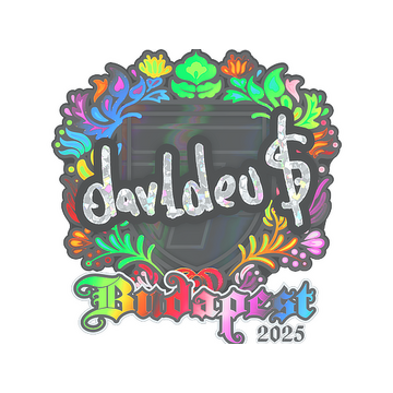 Sticker | dav1deuS (Holo) | Budapest 2025