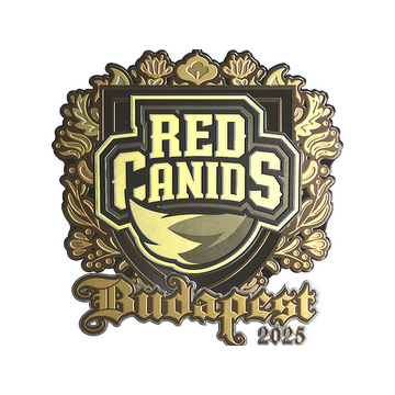 Sticker | RED Canids (Gold) | Budapest 2025