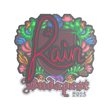 Sticker | rain (Embroidered) | Budapest 2025
