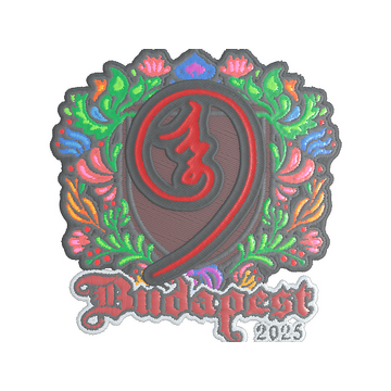 Sticker | nin9 (Embroidered) | Budapest 2025