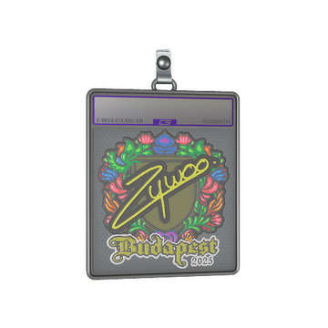 Sticker Slab | ZywOo (Embroidered) | Budapest 2025