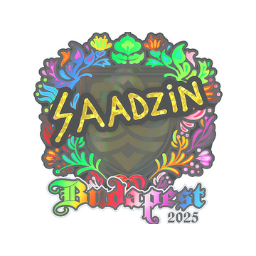 Sticker | saadzin (Holo) | Budapest 2025