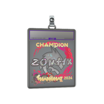 Sticker Slab | zont1x (Glitter, Champion) | Shanghai 2024