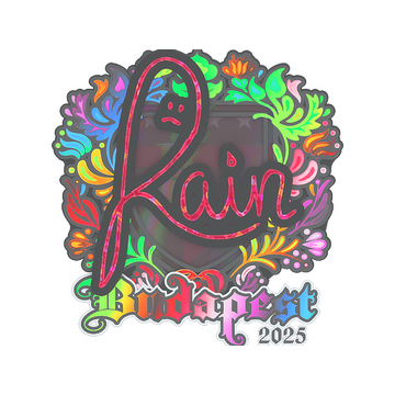 Sticker | rain (Holo) | Budapest 2025