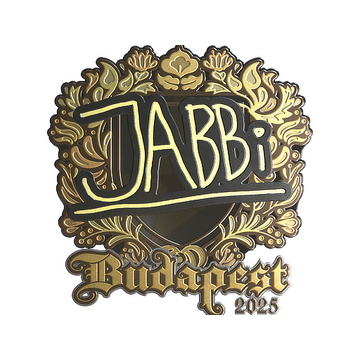 Sticker | jabbi (Gold) | Budapest 2025