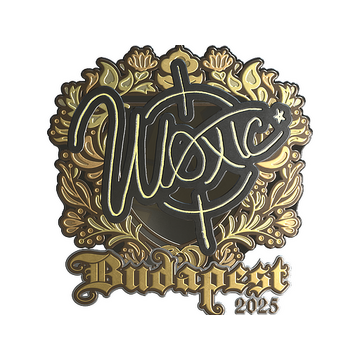 Sticker | woxic (Gold) | Budapest 2025