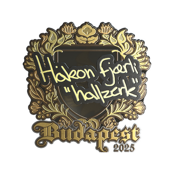 Sticker | hallzerk (Gold) | Budapest 2025