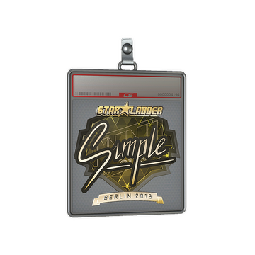Sticker Slab | s1mple (Gold) | Berlin 2019