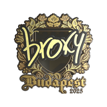 Sticker | broky (Gold) | Budapest 2025