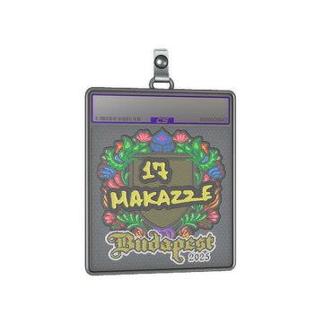 Sticker Slab | makazze (Embroidered) | Budapest 2025