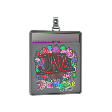 Sticker Slab | jabbi (Holo) | Budapest 2025