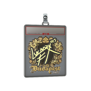 Sticker Slab | Lucaozy (Gold) | Budapest 2025