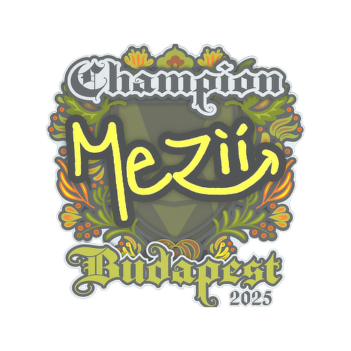 Sticker | mezii (Champion) | Budapest 2025