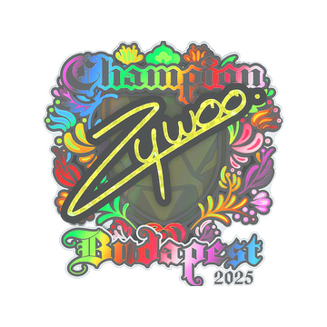 Sticker | ZywOo (Holo, Champion) | Budapest 2025