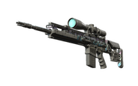 SCAR-20 | Caged (Minimal Wear) SCAR-20 — CS2 skin in the CAUTION! case on DuckSkins