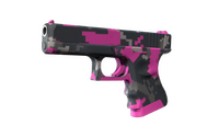 Souvenir Glock-18 | Pink DDPAT (Minimal Wear) Souvenir Glock-18 — CS2 skin in the Torque case on DuckSkins