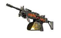 StatTrak™ Negev | Bratatat (Minimal Wear) Negev — CS2 skin in the Denji case on DuckSkins