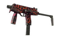 StatTrak™ MP9 | Ruby Poison Dart (Well-Worn) MP9 — CS2 skin in the Golden Coil case on DuckSkins