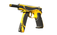CZ75-Auto | Yellow Jacket (Well-Worn) CZ75-Auto — CS2 skin in the Wasteland case on DuckSkins
