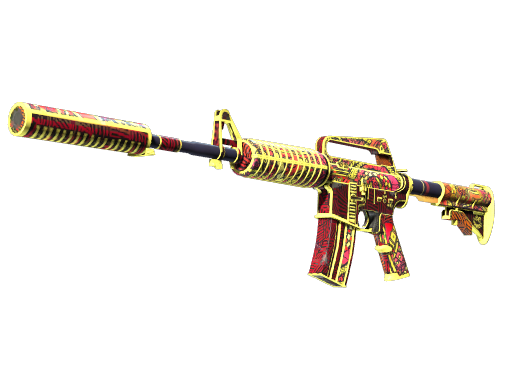 M4A1-S | Fogo de Chantico (Bem Desgastada)