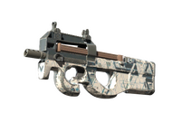 Souvenir P90 | Schematic (Field-Tested) Souvenir P90 — CS2 skin in the Eren Yeager case on DuckSkins