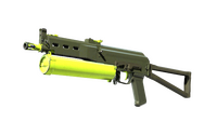 PP-Bizon | Chemical Green (Field-Tested) PP-Bizon — CS2 skin in the Springtrap case on DuckSkins