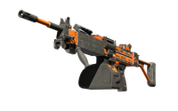 Negev | dev_texture (Well-Worn) Negev — CS2 skin in the Lain case on DuckSkins