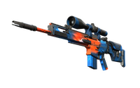 StatTrak™ SCAR-20 | Cardiac (Minimal Wear) SCAR-20 — CS2 skin in the Asiimov case on DuckSkins
