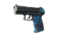 StatTrak™ P2000 | Oceanic (Battle-Scarred) P2000 — CS2 skin in the Chroma 3 case on DuckSkins